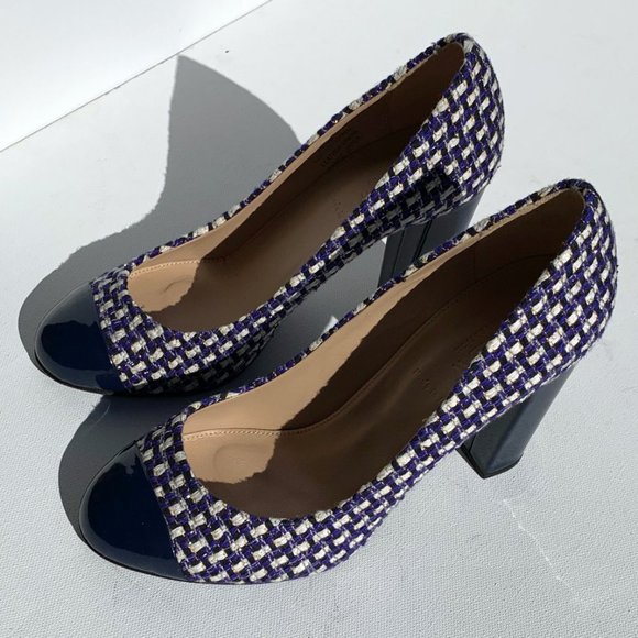 J. Crew Collection fabric and leather pumps, made in Italy! - Picture 5 of 5